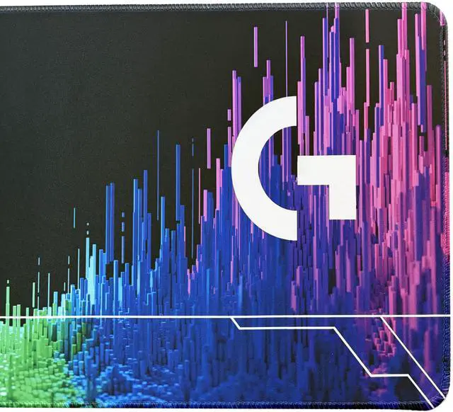 Alt view image 7 of 7 - Logitech DESK MAT Large Fine Surface gaming Mouse Pad, 31.5*12*0.2in, Long Thickened, Non-Slip Rubber Backing, Low Friction, 80cm*30cm*0.3cm, F005-5 black purle