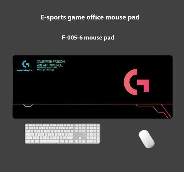 Alt view image 3 of 7 - Logitech DESK MAT Large Fine Surface gaming Mouse Pad, 31.5*12*0.2in, Long Thickened, Non-Slip Rubber Backing, Low Friction, 80cm*30cm*0.3cm, F005-6 black pink