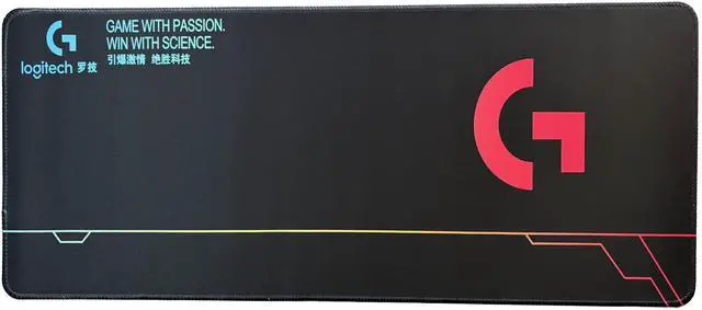 Alt view image 4 of 7 - Logitech DESK MAT Large Fine Surface gaming Mouse Pad, 31.5*12*0.2in, Long Thickened, Non-Slip Rubber Backing, Low Friction, 80cm*30cm*0.3cm, F005-6 black pink