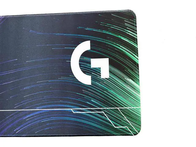 Alt view image 7 of 7 - Logitech DESK MAT Large Fine Surface gaming Mouse Pad, 31.5*12*0.2in, Long Thickened, Non-Slip Rubber Backing, Low Friction, 80cm*30cm*0.3cm, F005-8 black green yellow