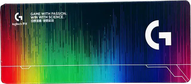 Alt view image 3 of 7 - Logitech DESK MAT Large Fine Surface gaming Mouse Pad, 31.5*12*0.2in, Long Thickened, Non-Slip Rubber Backing, Low Friction,80cm*30cm*0.3cm, F005-9-colorful