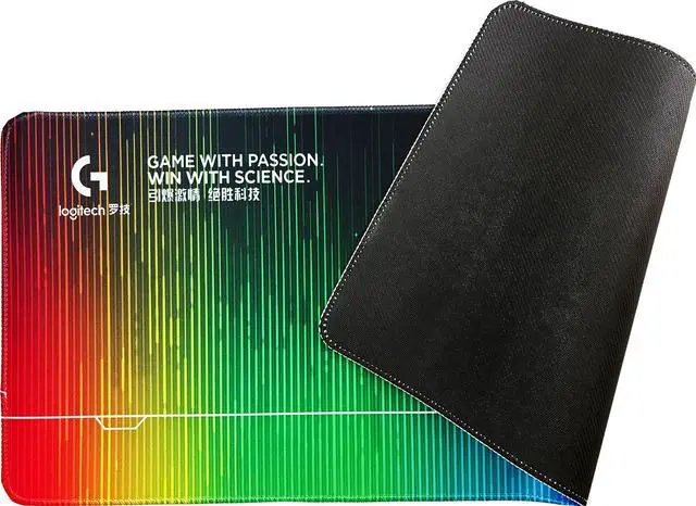 Alt view image 4 of 7 - Logitech DESK MAT Large Fine Surface gaming Mouse Pad, 31.5*12*0.2in, Long Thickened, Non-Slip Rubber Backing, Low Friction,80cm*30cm*0.3cm, F005-9-colorful