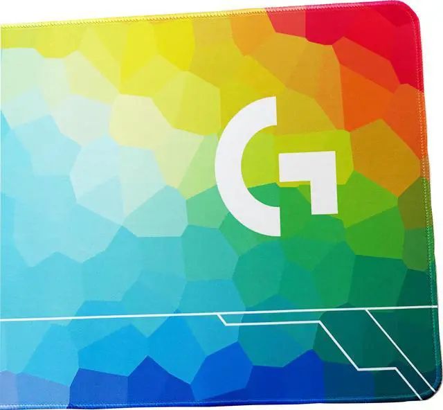Alt view image 3 of 7 - Logitech DESK MAT Large Fine Surface gaming Mouse Pad, 31.5*12*0.2 in, Long Thickened, Non-Slip Rubber Backing, Low Friction, 80cm*30cm*0.3cm, F005-10-colorful