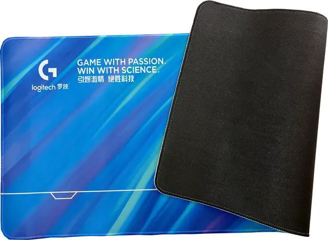 Alt view image 7 of 7 - Logitech DESK MAT Large Fine Surface gaming Mouse Pad, 31.5*12*0.2in, Long Thickened, Non-Slip Rubber Backing, Low Friction, 80cm*30cm*0.3cm, F005-11 Blue green purple
