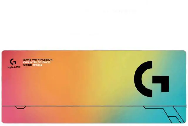 Main image of Logitech DESK MAT Large Fine Surface gaming Mouse Pad, 31.5*12*0.2in, Long Thickened, Non-Slip Rubber Backing, Low Friction, 80cm*30cm*0.3cm, F005-12 Orange yellow