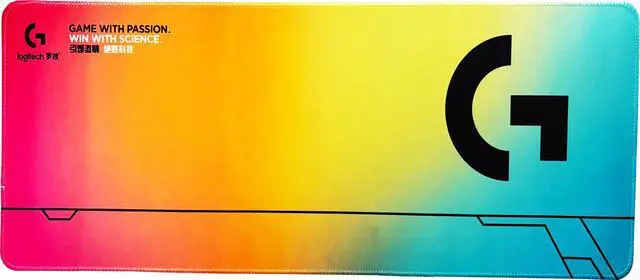 Alt view image 6 of 7 - Logitech DESK MAT Large Fine Surface gaming Mouse Pad, 31.5*12*0.2in, Long Thickened, Non-Slip Rubber Backing, Low Friction, 80cm*30cm*0.3cm, F005-12 Orange yellow
