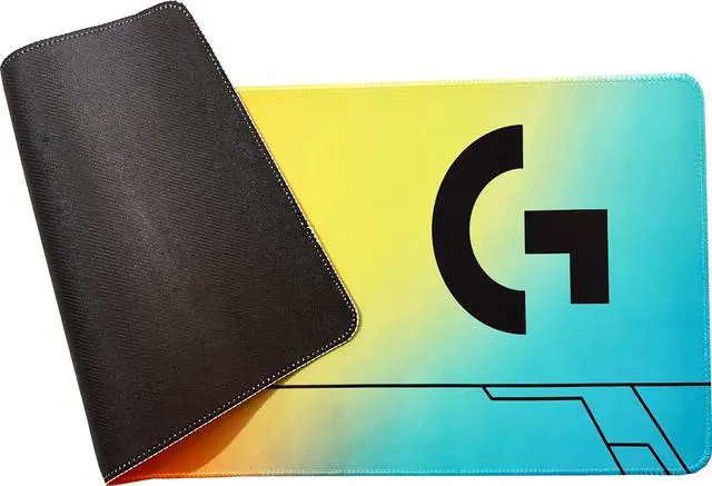 Alt view image 4 of 7 - Logitech DESK MAT Large Fine Surface gaming Mouse Pad, 31.5*12*0.2in, Long Thickened, Non-Slip Rubber Backing, Low Friction, 80cm*30cm*0.3cm, F005-12 Orange yellow