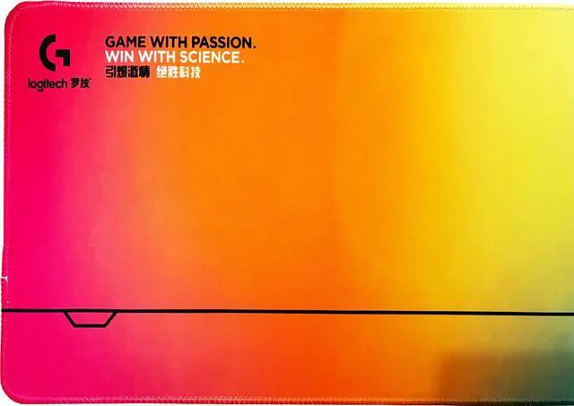 Alt view image 5 of 7 - Logitech DESK MAT Large Fine Surface gaming Mouse Pad, 31.5*12*0.2in, Long Thickened, Non-Slip Rubber Backing, Low Friction, 80cm*30cm*0.3cm, F005-12 Orange yellow