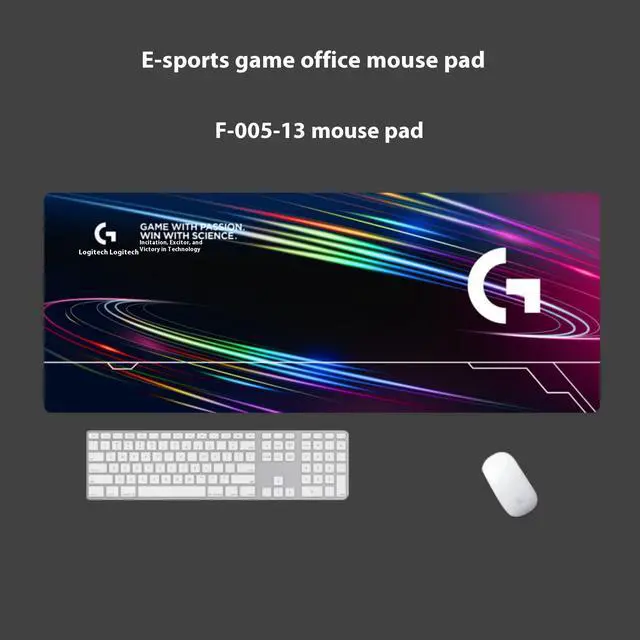 Alt view image 3 of 7 - Logitech DESK MAT Large Fine Surface gaming Mouse Pad, 31.5*12*0.2in, Long Thickened, Non-Slip Rubber Backing, Low Friction, 80cm*30cm*0.3cm, F005-13 black purle