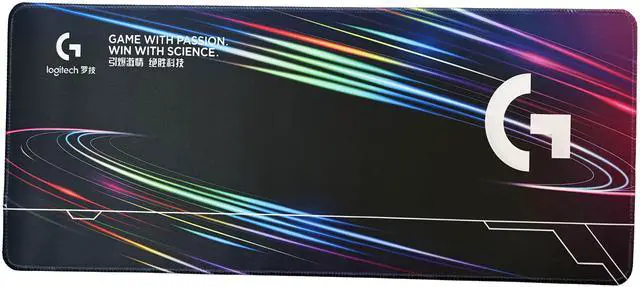 Alt view image 7 of 7 - Logitech DESK MAT Large Fine Surface gaming Mouse Pad, 31.5*12*0.2in, Long Thickened, Non-Slip Rubber Backing, Low Friction, 80cm*30cm*0.3cm, F005-13 black purle