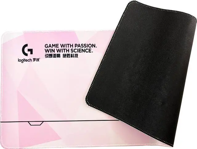 Alt view image 6 of 7 - Logitech DESK MAT Large Fine Surface gaming Mouse Pad, 31.5*12*0.2in, Long Thickened, Non-Slip Rubber Backing, Low Friction, 80cm*30cm*0.3cm, F005-14-pink