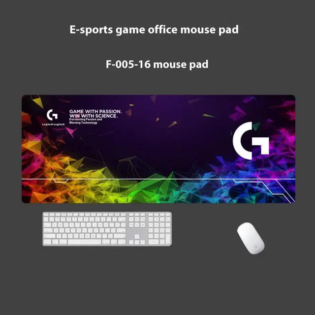 Alt view image 2 of 6 - Logitech DESK MAT Large Fine Surface gaming Mouse Pad, 31.5*12*0.2in, Long Thickened, Non-Slip Rubber Backing, Low Friction, 80cm*30cm*0.3cm, F005-16-purple