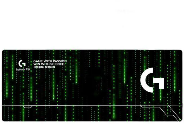 Main image of Logitech DESK MAT Large Fine Surface gaming Mouse Pad, 31.5*12*0.2 in, Long Thickened, Non-Slip Rubber Backing, Low Friction, 80cm*30cm*0.3cm, F005-17 black green