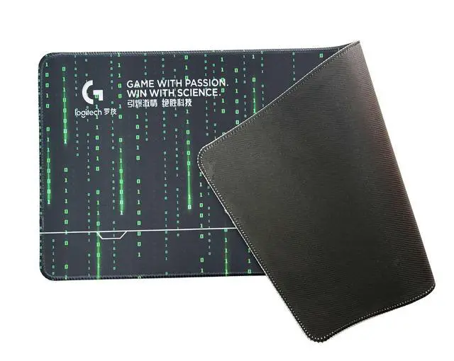 Alt view image 5 of 6 - Logitech DESK MAT Large Fine Surface gaming Mouse Pad, 31.5*12*0.2 in, Long Thickened, Non-Slip Rubber Backing, Low Friction, 80cm*30cm*0.3cm, F005-17 black green