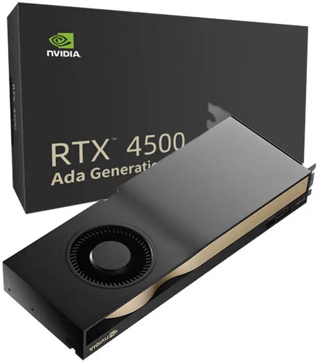 Alt view image 2 of 7 - NVIDIA RTX 4500 Ada Generation 24GB Graphics Card, GDDR6 PCIe 4.0 x16 Graphics Card, NVIDIA RTX 4500 Ada 24GB Video card