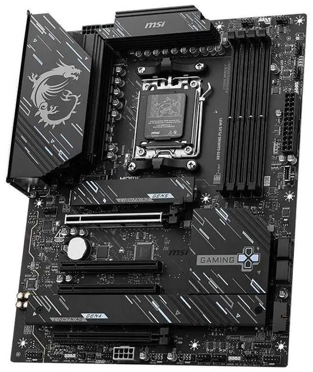 Alt view image 5 of 7 - MSI X870 GAMING PLUS WIFI Motherboard & AMD Ryzen 7 9700X CPU Combo, AM5 - 60A SPS VRM, DDR5 Memory Boost 8200+ MT/s (OC), PCIe 5.0 x16 & 4.0 x16, M.2 Gen5, Wi-Fi 7, 5G LAN