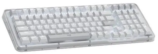 Alt view image 7 of 7 - Logitech Alto Keys K98M PLUS Wireless Mechanical Keyboard-Office/Gaming-gasket construction design, translucent case, marble shaft, Supports Bluetooth/2.4 G/USB-C; compatible with Windows/macOS; white