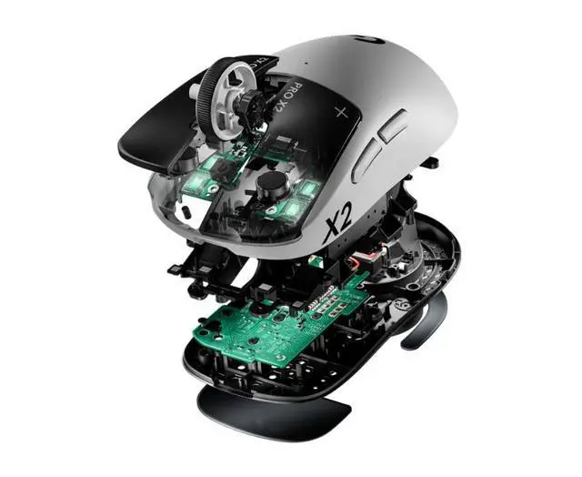 Alt view image 5 of 7 - Logitech PRO X2 SUPERSTRIKE LIGHTSPEED Wireless Gaming Mouse, Ultra-Fast Performance, Ultra Lightweight (61 g), Customizable Click Haptics, USB-C charging, for PC/Mac/Laptop