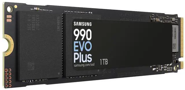 Alt view image 4 of 7 - SAMSUNG 990 EVO Plus 1TB Internal NVMe M.2 2280 SSD, PCIe Gen4 x4 / Gen5 x2 NVMe 2.0, Up to 7150MB/s Read 6300MB/s Write, V-NAND TLC, HMB, 600TBW, AES 256 Encryption, Max 9g, Gaming PC Laptop Storage