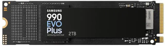 Alt view image 2 of 7 - SAMSUNG 990 EVO Plus 2TB Internal NVMe M.2 2280 SSD, PCIe Gen4 x4 / Gen5 x2 NVMe 2.0, Up to 7250MB/s Read 6300MB/s Write, V-NAND TLC, HMB, 1200TBW, AES 256 Encryption, Max 9g, Gaming PC Laptop Storage