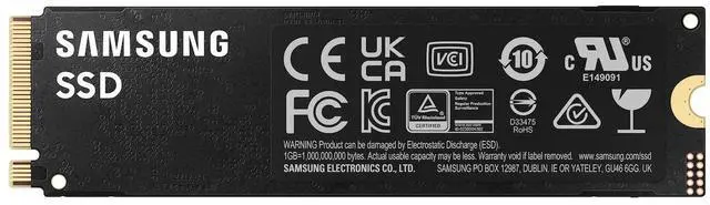 Alt view image 3 of 7 - SAMSUNG 990 PRO 2TB Internal NVMe M.2 2280 SSD, PCIe Gen4 x4 NVMe 2.0, Up to 7450MB/s Read 6900MB/s Write, V-NAND TLC, 2GB DRAM Cache, 1200TBW, AES 256 Encryption, Max 9g, Gaming PC Laptop Storage