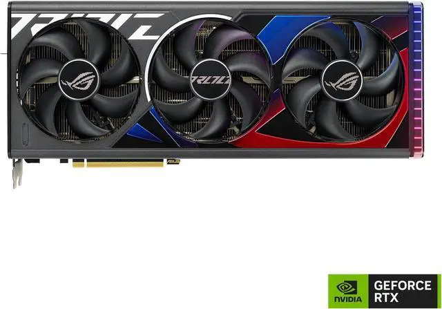 Alt view image 5 of 7 - ASUS ROG Strix GeForce RTX 4080 SUPER OC Edition Gaming Graphics Card (PCIe 4.0, 16GB GDDR6X, DLSS 3, HDMI 2.1a, DisplayPort 1.4a, Vapor chamber, Aura Sync) ROG-STRIX-RTX4080S-16G-GAMING