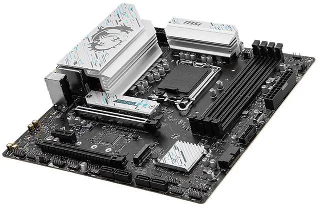 Alt view image 6 of 6 - MSI B760M GAMING PLUS WIFI DDR4 MotherboardSupports CPUs 14700KF, 14600KF, and 14490F (Intel B760/LGA 1700)