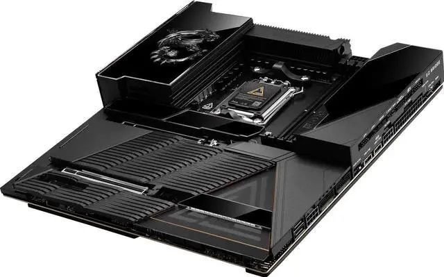 Alt view image 6 of 7 - MSI MEG X870E GODLIKE MAX,Motherboard & AMD Ryzen 7 9800X3D CPU Combo, AM5 - Dynamic Dashboard III, EZ Slide M.2, 64MB BIOS ROM, 110A SPS, M.2 & PCIe 5.0, USB4, Wi-Fi 7, 10G + 5G LAN