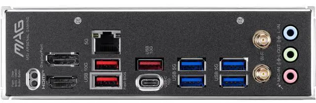Alt view image 2 of 5 - MSI MAG B850M GAMING PLUS MAX WIFI Motherboard, AMD B850, mATX, Supports Ryzen 9000/8000/7000, DDR5 8200+ OC, PCIe 5.0, Lightning Gen5 M.2, 5G LAN, Wi-Fi 7, 10+2+1 Power, USB-C