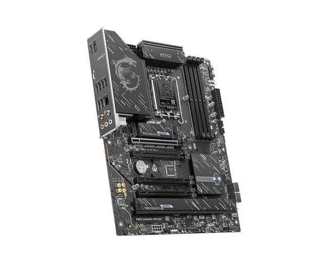 Alt view image 5 of 5 - MSI Z890 GAMING WIFI6E Motherboard, Intel Z890, LGA 1851, Supports Core Ultra Series 2, DDR5 8800+ OC, PCIe 5.0, Lightning Gen5 M.2, 2.5G LAN, Wi-Fi 6E, 12+1+1+1 Duet Rail Power, 6-layer PCB