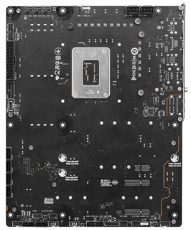 Alt view image 3 of 5 - MSI Z790 PROJECT ZERO Gaming Motherboard, LGA 1700, DDR5 7200+(OC) MHz, 14+1+1 Duet Rail Power, PCIe 5.0, Lightning Gen4 x4 M.2, USB 3.2 Gen 2x2, 6-Layer 2oz PCB, ATX