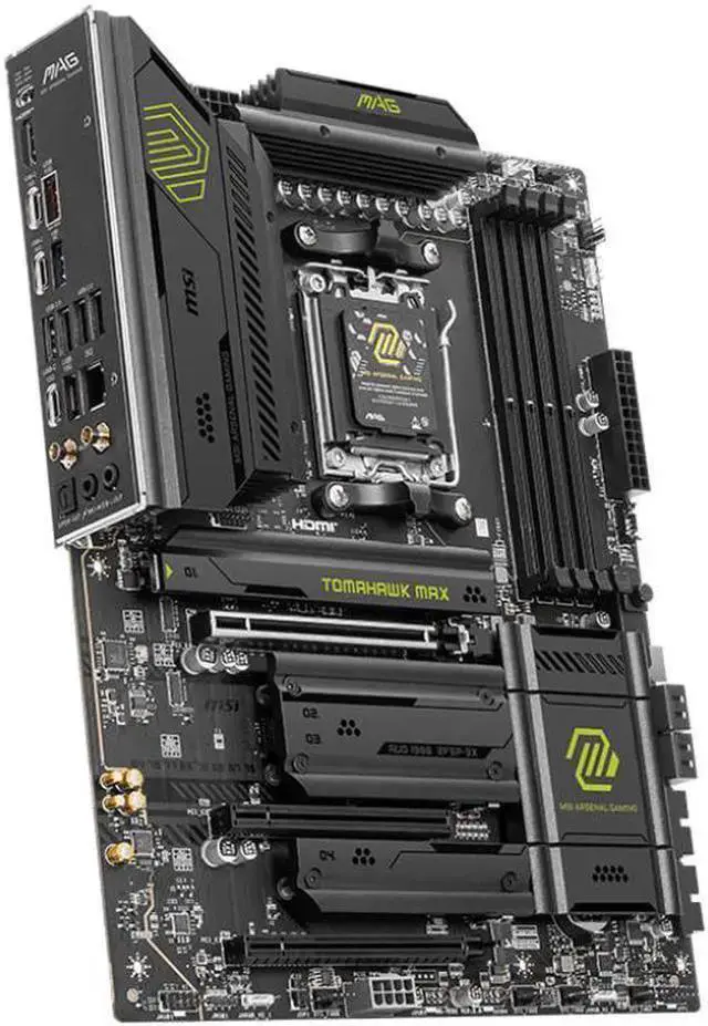 Alt view image 6 of 7 - MSI MAG B850 TOMAHAWK MAX WIFI Motherboard& AMD Ryzen 9 9950X3D CPU Combo, AM5 - 80A SPS VRM, DDR5 Memory Boost 8400+ MT/s (OC), PCIe 5.0 x16, M.2 Gen5, Wi-Fi 7, 5G LAN