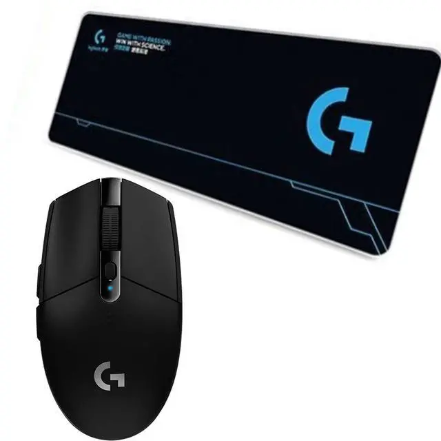 Main image of Logitech (G) G304 Lightweight Wireless Gaming Mouse + DESK MAT F005-15-black Fine Surface Mouse Pad Combo, Macro Programming, 12000DPI, Suitable for Small Hands, 70cm*30cm Low Friction, Long Thickened