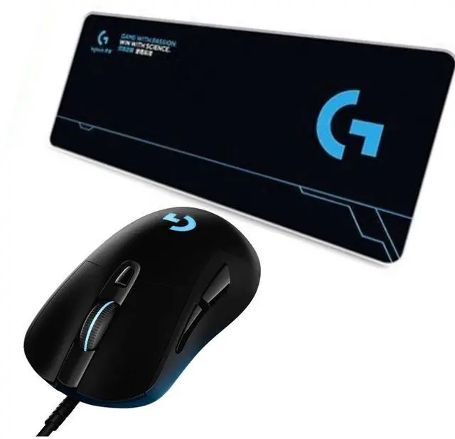 Main image of Logitech (G) G403 HERO Wired Gaming Mouse + DESK MAT F005-15-black Fine Surface Mouse Pad Combo, 6 Macro Programmable Buttons, 25600DPI, Suitable for Small Hands, 80cm*30cm Low Friction, Long Thickene