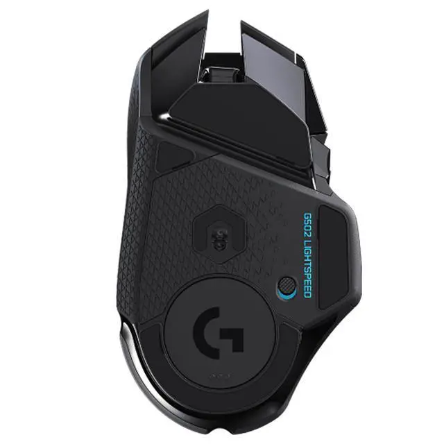 Alt view image 7 of 7 - Logitech G502 LIGHTSPEED Wireless Gaming Mouse + DESK MAT F005-15-black Fine Surface Mouse Pad Combo, HERO 16K Sensor, PowerPlay Compatible, Tunable Weights, Lightsync RGB, 80cm*30cm Low Friction
