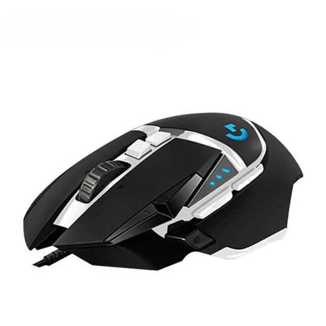 Alt view image 4 of 7 - Logitech (G) G502 SE PANDA Wired Gaming Mouse + DESK MAT F005-3 black blue Fine Surface Mouse Pad Combo, Optical Mechanical Hybrid Micro Motion, HERO Engine, 70cm*30cm Low Friction, Long Thickened