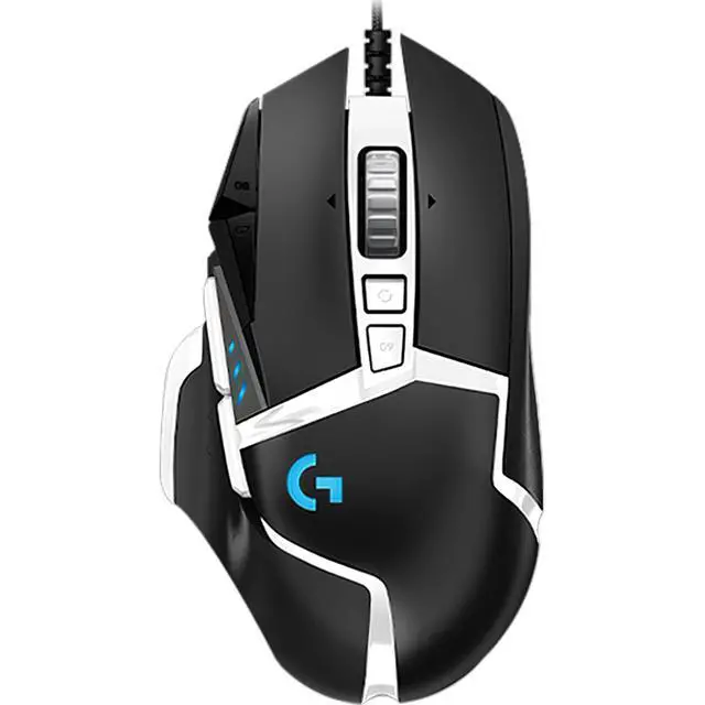 Alt view image 2 of 7 - Logitech (G) G502 SE PANDA Wired Gaming Mouse + DESK MAT F005-3 black blue Fine Surface Mouse Pad Combo, Optical Mechanical Hybrid Micro Motion, HERO Engine, 70cm*30cm Low Friction, Long Thickened