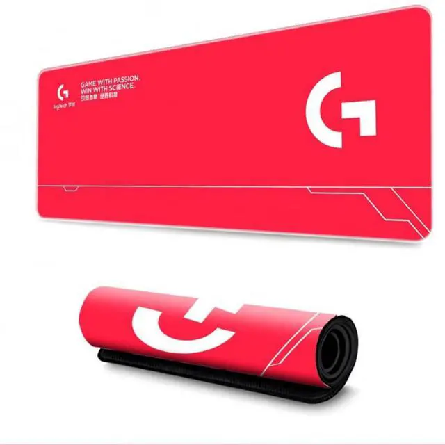 Alt view image 3 of 7 - Logitech M186 Wireless Office Mouse + DESK MAT F005-1-red Fine Surface Mouse Pad Combo, 1000DPI, 3 Buttons, 2.4G Receiver, Black with Blue Trim, RED, 70cm*30cm Low Friction, Thickened, Non-Slip Rubber