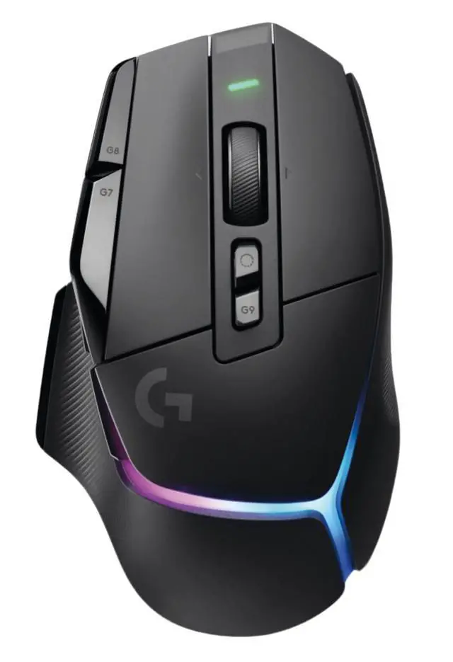 Alt view image 2 of 7 - Logitech G502 X PLUS LIGHTSPEED RGB Mouse + F0053 blackblue Fine Surface Pad Combo, LIGHTFORCE Switches, LIGHTSYNC RGB, HERO 25K Sensor, Thickened, NonSlip Backing, Low Friction, 28*12*0.2in,