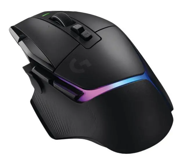 Alt view image 4 of 7 - Logitech G502 X PLUS LIGHTSPEED RGB Mouse + F0053 blackblue Fine Surface Pad Combo, LIGHTFORCE Switches, LIGHTSYNC RGB, HERO 25K Sensor, Thickened, NonSlip Backing, Low Friction, 31.5*12*0.2in,