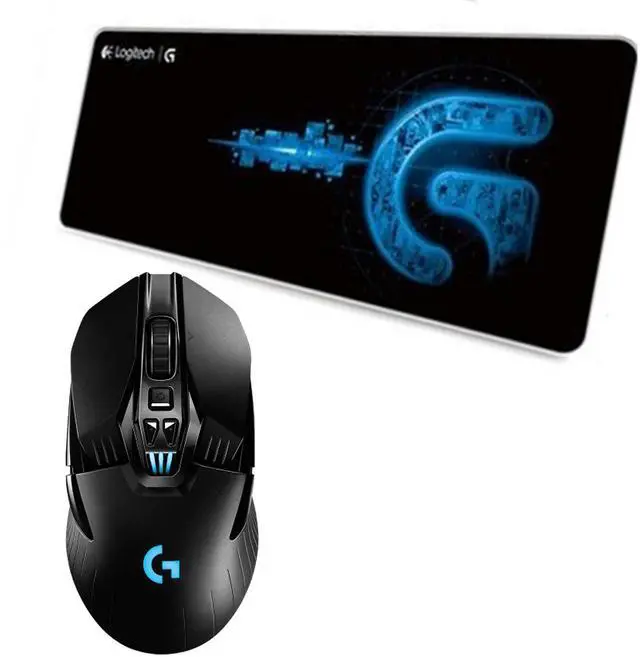 Main image of Logitech G903 HERO 25K Wireless Silent Mouse + F0053 blackblue Fine Surface Pad Combo, HERO 25K Sensor, 25600DPI, 11 Buttons, Thickened, NonSlip Backing, Low Friction, 28*12*0.2in, 70cm*30cm*0.3cm