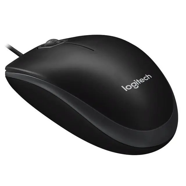 Alt view image 4 of 7 - Logitech B100 Wired Mouse + F00515black Fine Surface Pad Combo, USB Connect, 1000DPI, 3 Buttons, Thickened, NonSlip Backing, Low Friction, 31.5*12*0.2in, 80cm*30cm*0.3cm