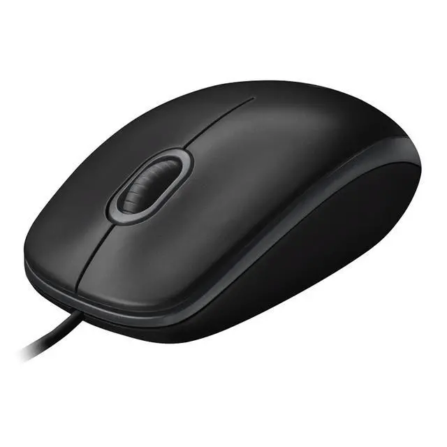 Alt view image 6 of 7 - Logitech B100 Wired Mouse + F0053 blackblue Fine Surface Pad Combo, USB Connect, 1000DPI, 3 Buttons, Thickened, NonSlip Backing, Low Friction, 31.5*12*0.2in, 80cm*30cm*0.3cm
