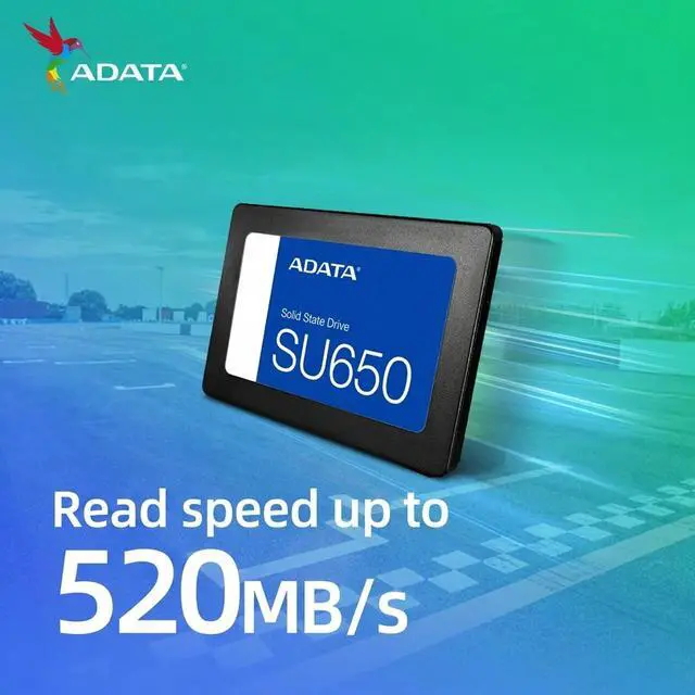 Alt view image 2 of 6 - ADATA SU650 256GB 2.5 Inch SATA III Internal SSD, Up to 520MB/s Read, 450MB/s Write, QLC NAND