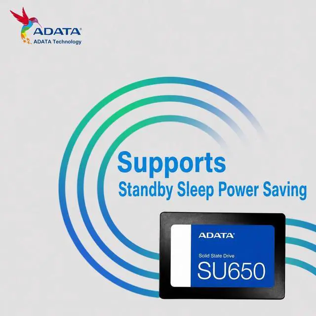 Alt view image 4 of 6 - ADATA SU650 256GB 2.5 Inch SATA III Internal SSD, Up to 520MB/s Read, 450MB/s Write, QLC NAND