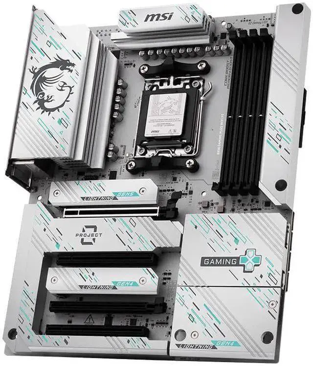 Alt view image 5 of 7 - MSI B850 GAMING PLUS WIFI PZ Motherboard & AMD Ryzen 7 9800X3D CPU Combo, 12+2+1 DRPS, DDR5, PCIe 5.0, Lighting Gen 5 x4 M.2, Wi-Fi 7, 5Gb LAN, USB 10Gbps Type-C