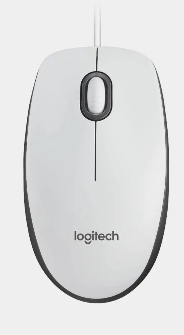 Alt view image 2 of 7 - Logitech M100R Mouse wired Mouse, Office Mouse Light Mouse Symmetric Mouse, 1000dpi, for Windows® 7 or later/macOS 10.11 or later/ChromeOS, white