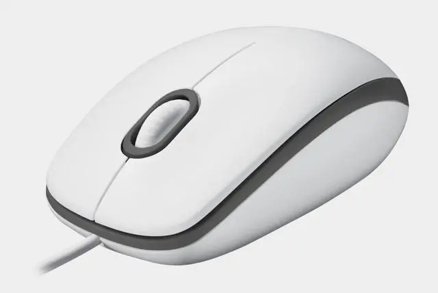 Alt view image 5 of 7 - Logitech M100R Mouse wired Mouse, Office Mouse Light Mouse Symmetric Mouse, 1000dpi, for Windows® 7 or later/macOS 10.11 or later/ChromeOS, white