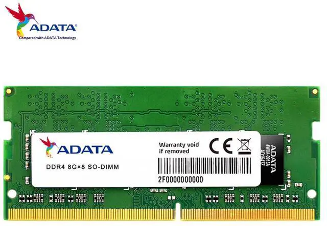 Alt view image 6 of 7 - ADATA DDR4 memory, 8GB capacity, 2666MHz frequency, 260Pin SODIMM DDR4 laptop specification.