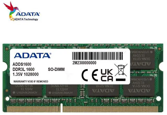 Main image of ADATA 8GB DDR3L 1600MHz SODIMM Laptop Memory, 204Pin DDR3L SDRAM Notebook RAM